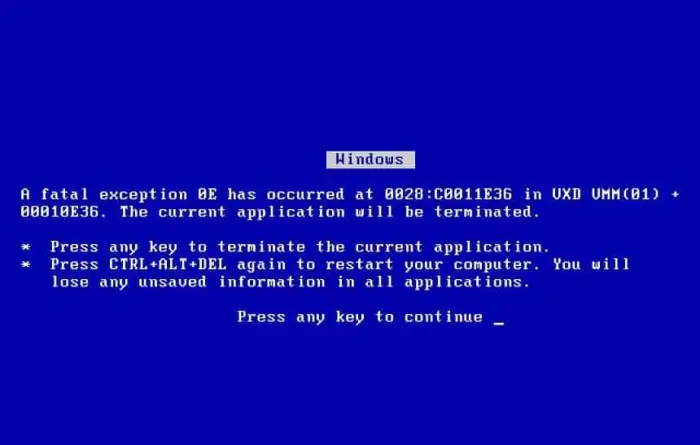 Erro Tela Azul Windows