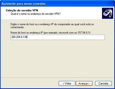 configurando vpn em modo cliente no windows xp