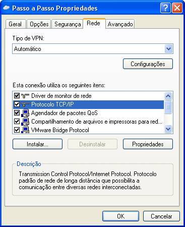 configurando vpn em modo cliente no windows xp